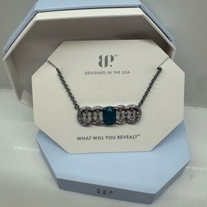 Elegant Hematite and Sapphire Necklace